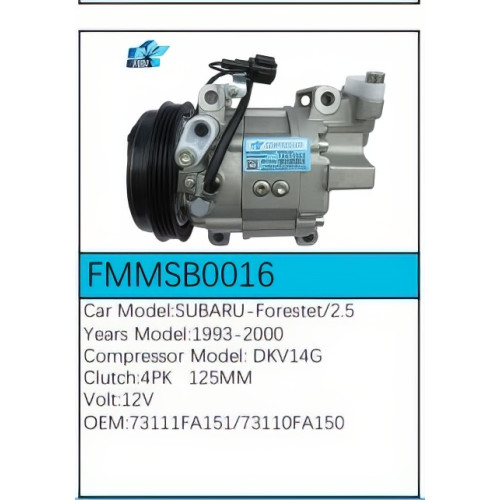 PartzBiz CE: -Compressor for Subaru - FMMSB0016 PartzBiz CE: -Compressor for Subaru - FMMSB0016