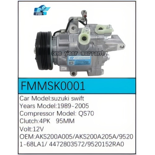 PartzBiz CE: -สำหรับคอมเพรสเซอร์ Suzuki - FMMSK0001 PartzBiz CE: -สำหรับคอมเพรสเซอร์ Suzuki - FMMSK0001