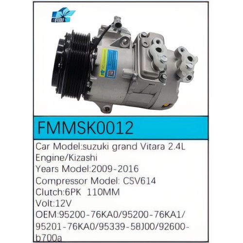 PartzBiz CE: -Compressor for Suzuki - FMMSK0012 PartzBiz CE: -Compressor for Suzuki - FMMSK0012