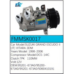 PartzBiz CE FMMSK0017 - สำหรับคอมเพรสเซอร์ Suzuki - FMMSK0017 PartzBiz CE FMMSK0017 - สำหรับคอมเพรสเซอร์ Suzuki - FMMSK0017