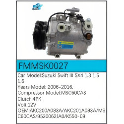PartzBiz CE FMMSK0027 - Compressor for  Suzuki - FMMSK0027