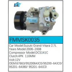 PartzBiz CE FMMSK0035 - Compressor for  Suzuki - FMMSK0035
