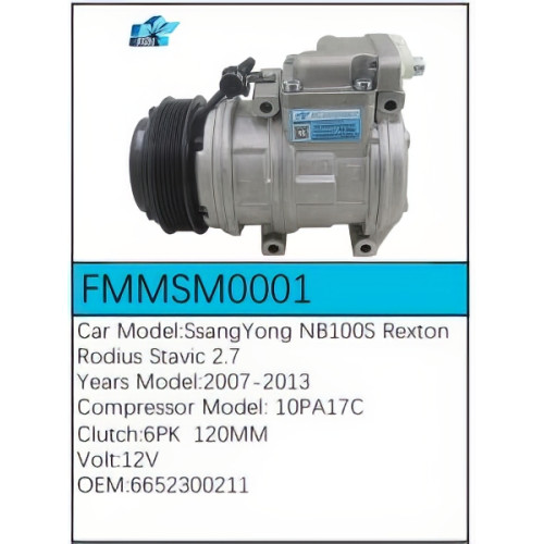 PartzBiz CE: -สำหรับคอมเพรสเซอร์ SsangYong - FMMSM0001