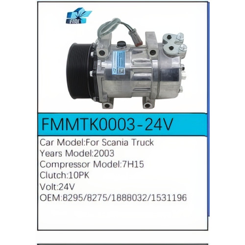 PartzBiz CE: -สำหรับคอมเพรสเซอร์ Scania - FMMTK0003-24V PartzBiz CE: -สำหรับคอมเพรสเซอร์ Scania - FMMTK0003-24V