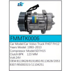 PartzBiz CE FMMTK0006 - สำหรับคอมเพรสเซอร์ Volvo - FMMTK0006 PartzBiz CE FMMTK0006 - สำหรับคอมเพรสเซอร์ Volvo - FMMTK0006