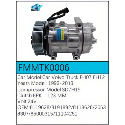 PartzBiz CE: -สำหรับคอมเพรสเซอร์ Volvo - FMMTK0006 PartzBiz CE: -สำหรับคอมเพรสเซอร์ Volvo - FMMTK0006