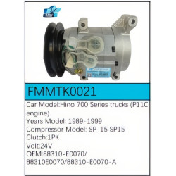 PartzBiz CE FMMTK0021 - สำหรับคอมเพรสเซอร์ Hino - FMMTK0021 PartzBiz CE FMMTK0021 - สำหรับคอมเพรสเซอร์ Hino - FMMTK0021