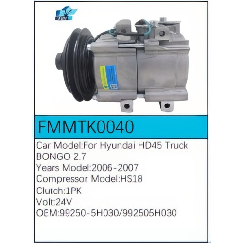 PartzBiz CE: -Compressor for Hyundai - FMMTK0040 PartzBiz CE: -Compressor for Hyundai - FMMTK0040