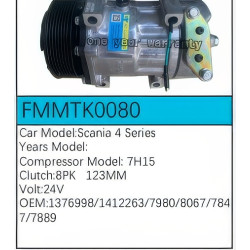 PartzBiz CE FMMTK0080 - สำหรับคอมเพรสเซอร์ Scania - FMMTK0080 PartzBiz CE FMMTK0080 - สำหรับคอมเพรสเซอร์ Scania - FMMTK0080