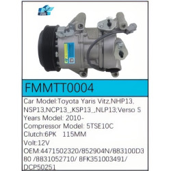 PartzBiz CE FMMTT0004 - สำหรับคอมเพรสเซอร์ Toyota - FMMTT0004 PartzBiz CE FMMTT0004 - สำหรับคอมเพรสเซอร์ Toyota - FMMTT0004