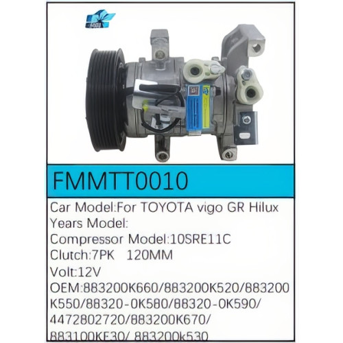 PartzBiz CE: -สำหรับคอมเพรสเซอร์ Toyota - FMMTT0010