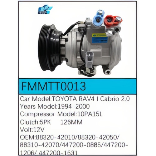 PartzBiz CE: -สำหรับคอมเพรสเซอร์ Toyota - FMMTT0013 PartzBiz CE: -สำหรับคอมเพรสเซอร์ Toyota - FMMTT0013