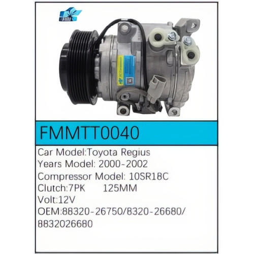 PartzBiz CE: -Compressor for Toyota - FMMTT0040 PartzBiz CE: -Compressor for Toyota - FMMTT0040