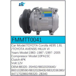 PartzBiz CE FMMTT0041 - สำหรับคอมเพรสเซอร์ Toyota - FMMTT0041 PartzBiz CE FMMTT0041 - สำหรับคอมเพรสเซอร์ Toyota - FMMTT0041
