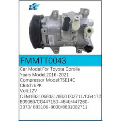 PartzBiz CE FMMTT0043 - สำหรับคอมเพรสเซอร์ Toyota - FMMTT0043 PartzBiz CE FMMTT0043 - สำหรับคอมเพรสเซอร์ Toyota - FMMTT0043