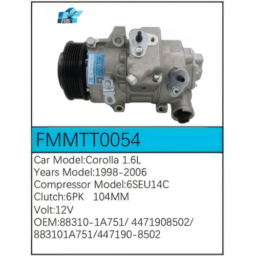 PartzBiz CE: -Compressor for  Toyota - FMMTT0054