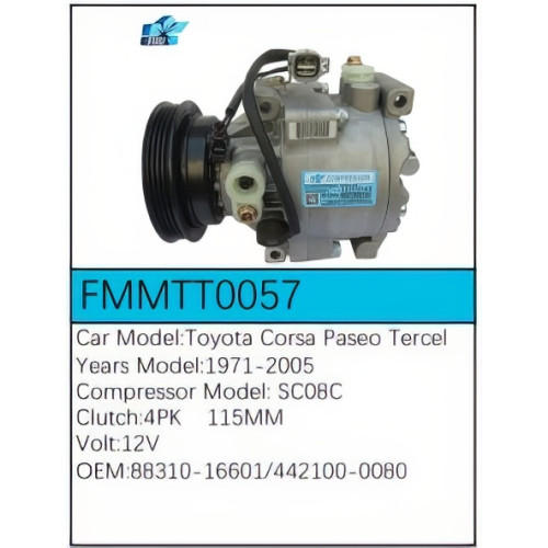 PartzBiz CE: -Compressor for Toyota - FMMTT0057 PartzBiz CE: -Compressor for Toyota - FMMTT0057