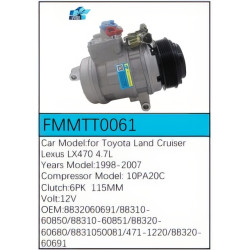 PartzBiz CE FMMTT0061 - สำหรับคอมเพรสเซอร์ Toyota - FMMTT0061 PartzBiz CE FMMTT0061 - สำหรับคอมเพรสเซอร์ Toyota - FMMTT0061