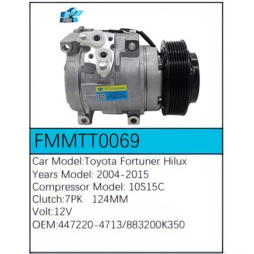 PartzBiz CE: -สำหรับคอมเพรสเซอร์ Toyota - FMMTT0069 PartzBiz CE: -สำหรับคอมเพรสเซอร์ Toyota - FMMTT0069