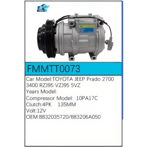 PartzBiz CE: -Compressor for Toyota - FMMTT0073 PartzBiz CE: -Compressor for Toyota - FMMTT0073