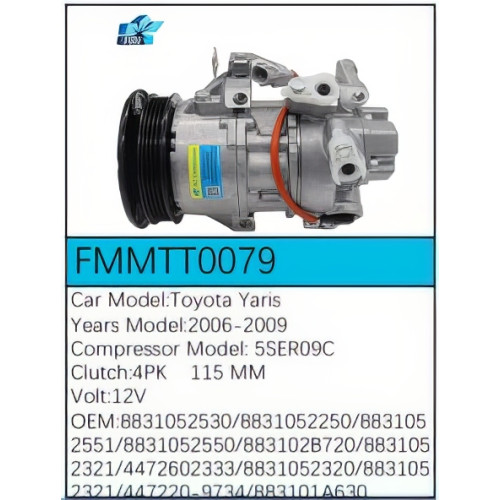 PartzBiz CE: -สำหรับคอมเพรสเซอร์ Toyota - FMMTT0079 PartzBiz CE: -สำหรับคอมเพรสเซอร์ Toyota - FMMTT0079