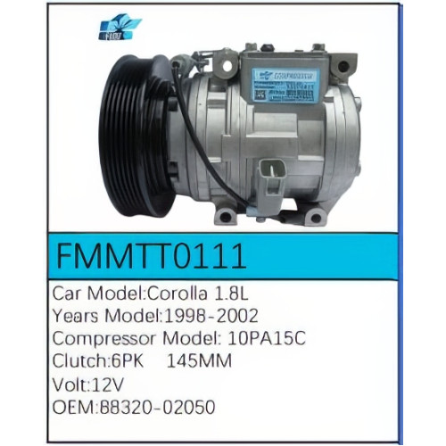 PartzBiz CE: -สำหรับคอมเพรสเซอร์ Toyota - FMMTT0111 PartzBiz CE: -สำหรับคอมเพรสเซอร์ Toyota - FMMTT0111