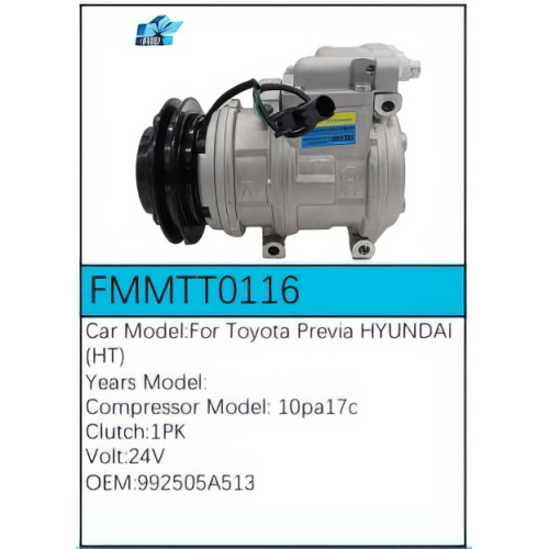 PartzBiz CE: -Compressor for Toyota - FMMTT0116 PartzBiz CE: -Compressor for Toyota - FMMTT0116