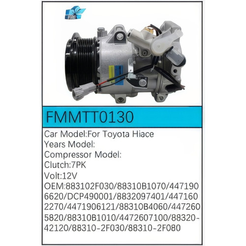 PartzBiz CE: -Compressor for Toyota - FMMTT0130 PartzBiz CE: -Compressor for Toyota - FMMTT0130