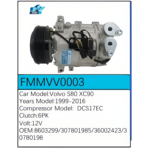 PartzBiz CE: -สำหรับคอมเพรสเซอร์ Volvo - FMMVV0003 PartzBiz CE: -สำหรับคอมเพรสเซอร์ Volvo - FMMVV0003