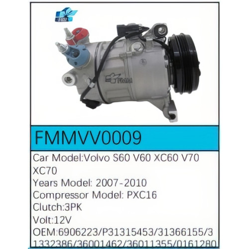 PartzBiz CE: -สำหรับคอมเพรสเซอร์ Volvo - FMMVV0009 PartzBiz CE: -สำหรับคอมเพรสเซอร์ Volvo - FMMVV0009