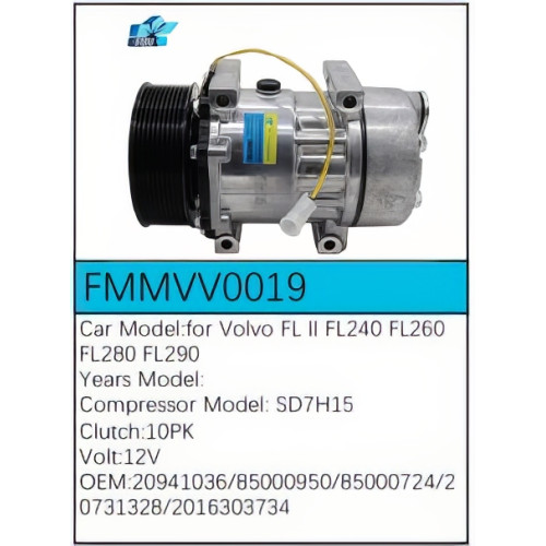 PartzBiz CE: -สำหรับคอมเพรสเซอร์ Volvo - FMMVV0019 PartzBiz CE: -สำหรับคอมเพรสเซอร์ Volvo - FMMVV0019