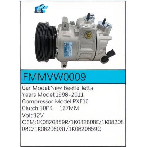 PartzBiz CE: -Compressor for Volkswagen - FMMVW0009 PartzBiz CE: -Compressor for Volkswagen - FMMVW0009