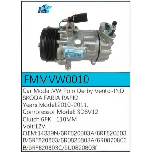 PartzBiz CE: -สำหรับคอมเพรสเซอร์ Volkswagen - FMMVW0010 PartzBiz CE: -สำหรับคอมเพรสเซอร์ Volkswagen - FMMVW0010
