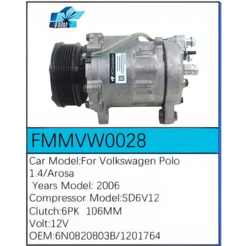 PartzBiz CE: -สำหรับคอมเพรสเซอร์ Volkswagen - FMMVW0028 PartzBiz CE: -สำหรับคอมเพรสเซอร์ Volkswagen - FMMVW0028