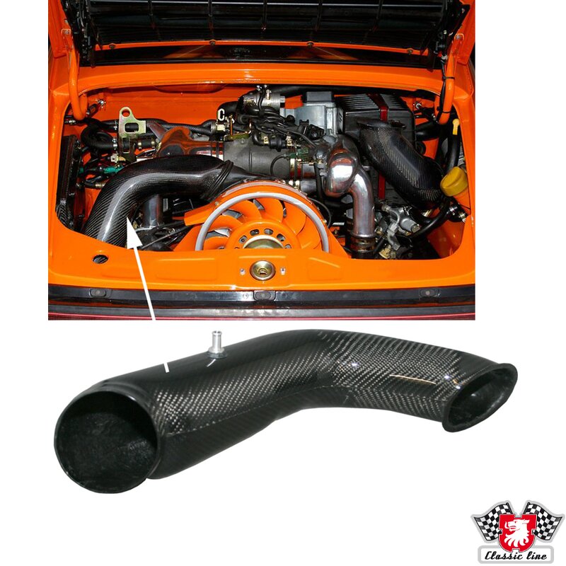 PartzBiz CE: 1616000200-Cooling air pipe, carbon look PartzBiz CE: 1616000200-Cooling air pipe, carbon look
