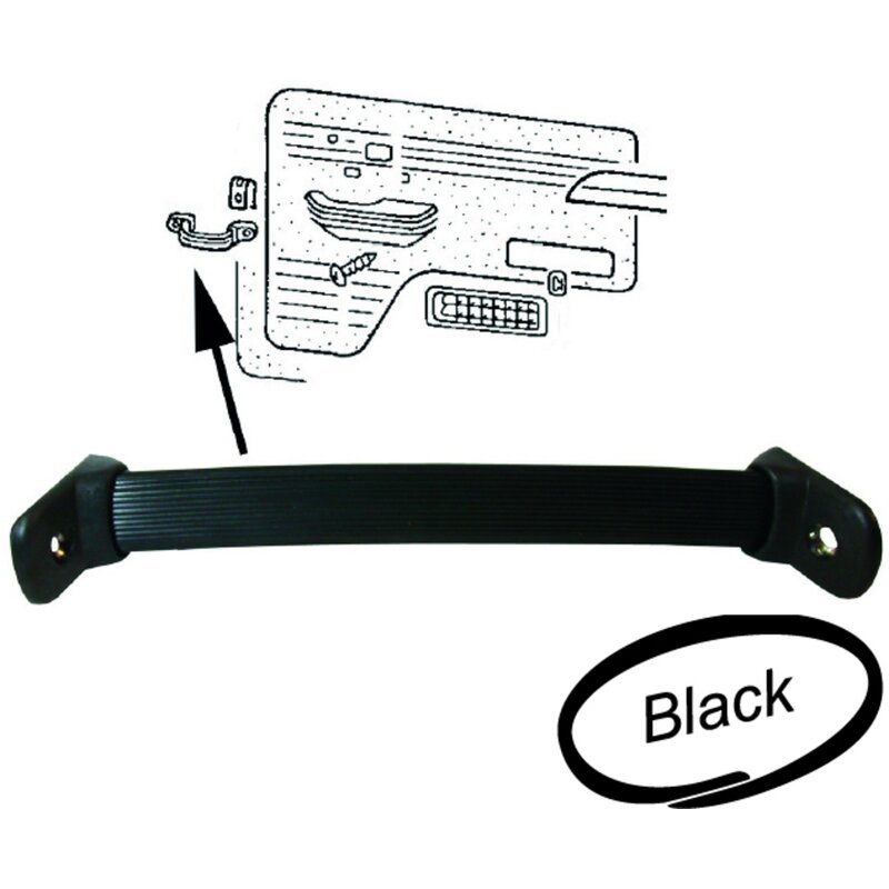 PartzBiz CE: 8187800706-Door grab handle, inner, black PartzBiz CE: 8187800706-Door grab handle, inner, black