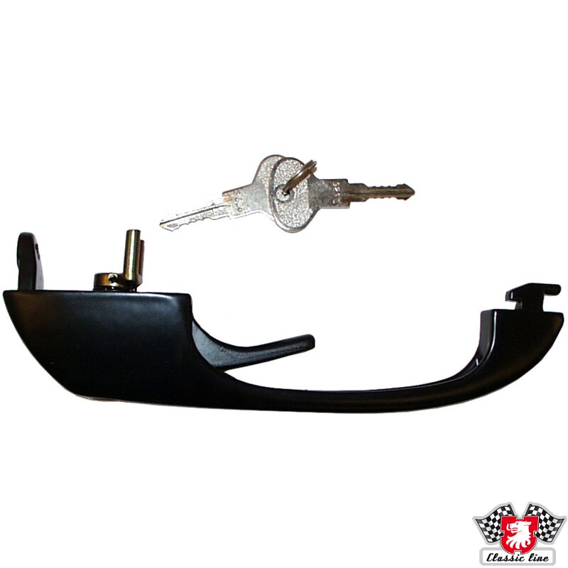 PartzBiz CE: 1187100200-Door handle with keys, black, left/right PartzBiz CE: 1187100200-Door handle with keys, black, left/right