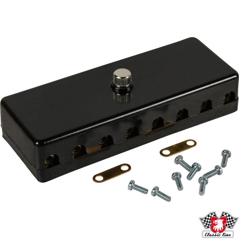 PartzBiz CE: 1699300100-Fuse box with cover, black, for 8 fuses PartzBiz CE: 1699300100-Fuse box with cover, black, for 8 fuses