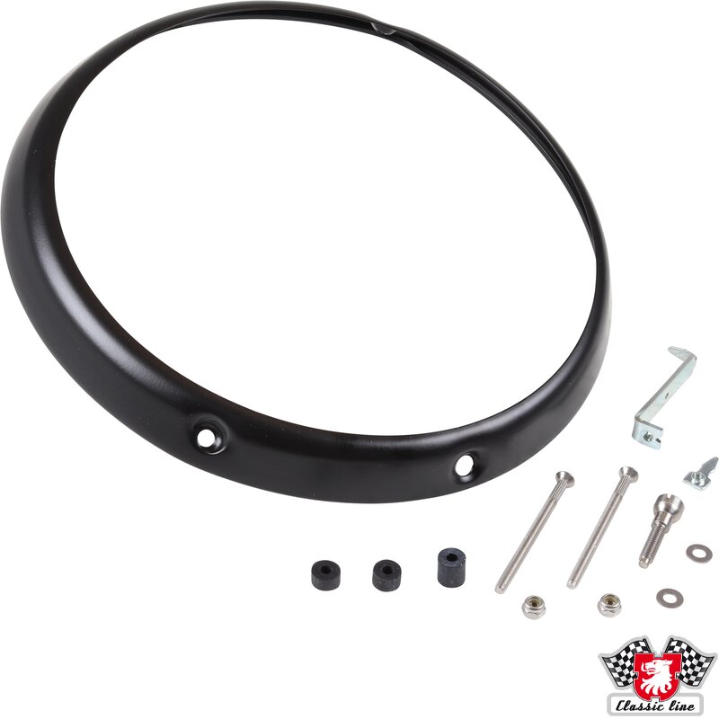 PartzBiz CE: 1695151600-Headlight rim with 3 holes, black PartzBiz CE: 1695151600-Headlight rim with 3 holes, black