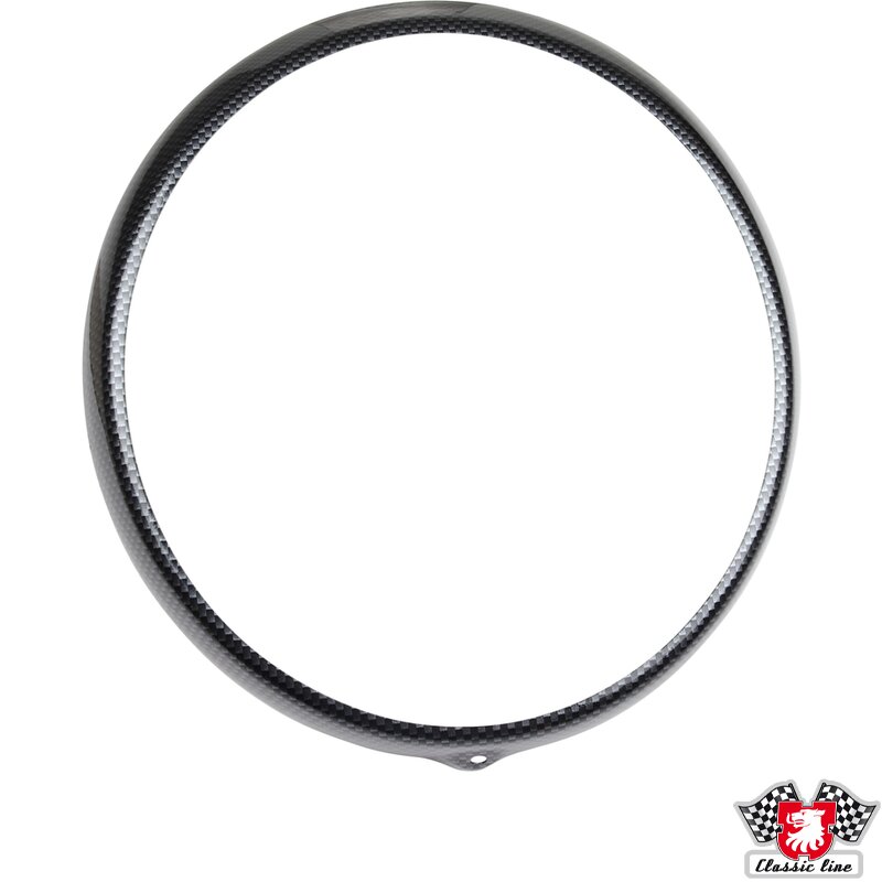 PartzBiz CE: 1695152400-Headlight rim, metal, carbon look PartzBiz CE: 1695152400-Headlight rim, metal, carbon look