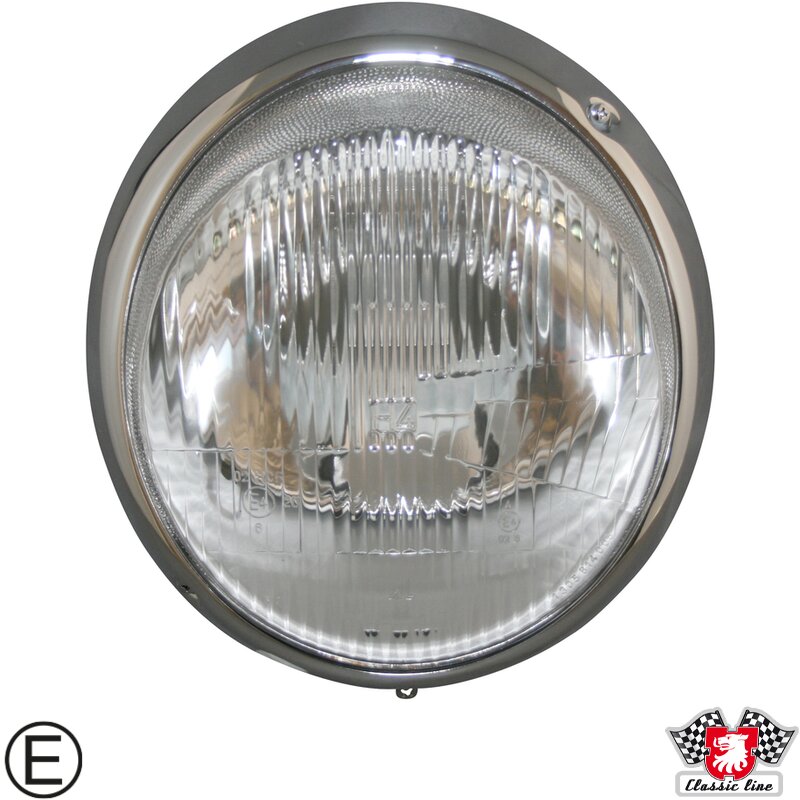 PartzBiz CE: 1695100100-Headlight with chrome rim PartzBiz CE: 1695100100-Headlight with chrome rim