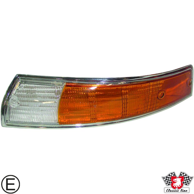 PartzBiz CE: 1695401670-เลนส์ไฟเลี้ยวขอบโครเมียม ด้านหน้า รุ่น EU สีส้ม/ใส ด้านซ้าย มีเครื่องหมาย E-mark PartzBiz CE: 1695401670-เลนส์ไฟเลี้ยวขอบโครเมียม ด้านหน้า รุ่น EU สีส้ม/ใส ด้านซ้าย มีเครื่องหมาย E-mark