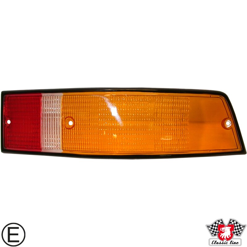 PartzBiz CE: 1695350780-เลนส์ไฟท้าย สีส้ม/ใส/แดง ด้านขวา มีเครื่องหมาย E-mark PartzBiz CE: 1695350780-เลนส์ไฟท้าย สีส้ม/ใส/แดง ด้านขวา มีเครื่องหมาย E-mark