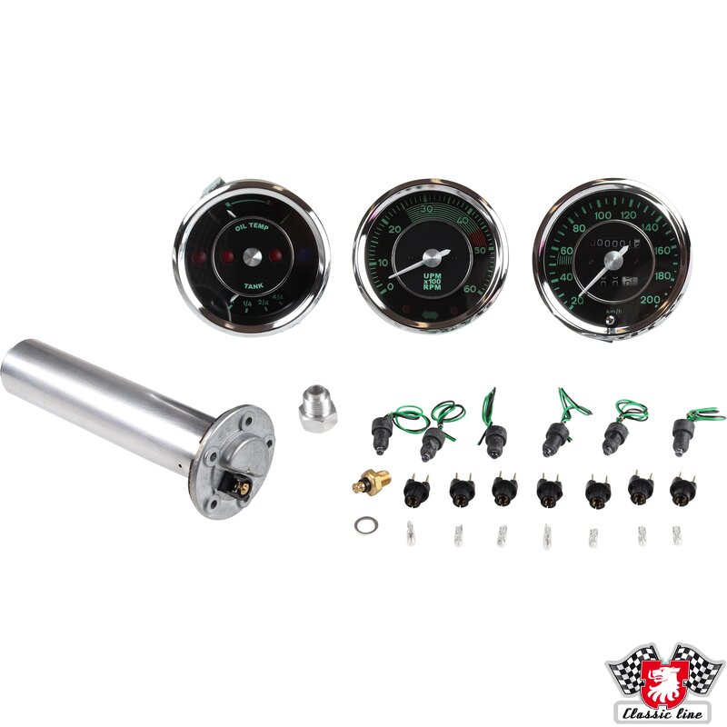 PartzBiz CE: 8199602110-มาตรวัดแผงหน้าปัดจำลองของ Porsche 356 PartzBiz CE: 8199602110-มาตรวัดแผงหน้าปัดจำลองของ Porsche 356