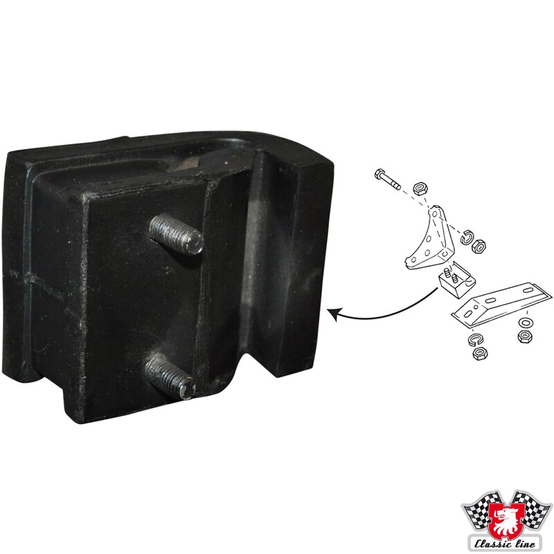 PartzBiz CE: 1132400700-Transmission mount, rear PartzBiz CE: 1132400700-Transmission mount, rear