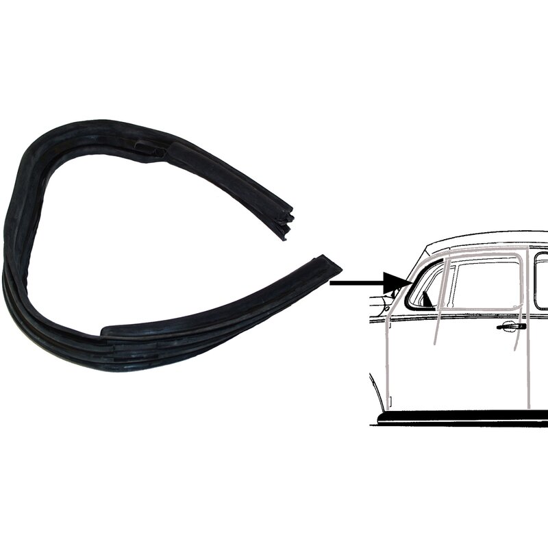 PartzBiz CE: 8186001676-Vent window seal, left PartzBiz CE: 8186001676-Vent window seal, left