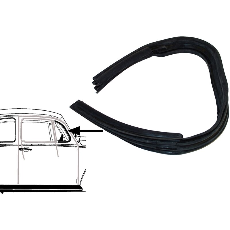 PartzBiz CE: 8186001686-Vent window seal, right PartzBiz CE: 8186001686-Vent window seal, right