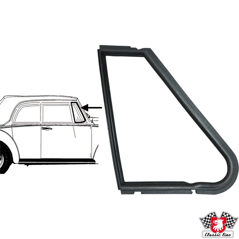 PartzBiz CE: 8186002280-Vent window seal, right PartzBiz CE: 8186002280-Vent window seal, right
