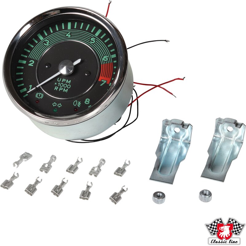PartzBiz CE: 8199600500-Tachometer, 8000 RPM, 356 style PartzBiz CE: 8199600500-Tachometer, 8000 RPM, 356 style