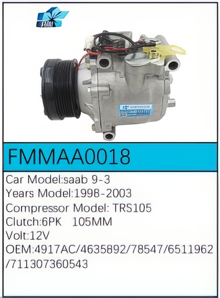 PartzBiz CE: -สำหรับคอมเพรสเซอร์ Saab - FMMAA0018 PartzBiz CE: -สำหรับคอมเพรสเซอร์ Saab - FMMAA0018